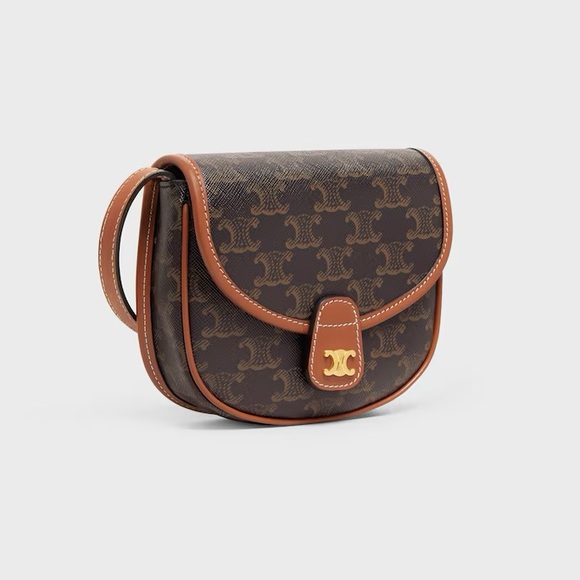 AUTHENTIC MINI BESACE IN TRIOMPHE CANVAS AND CALFSKIN - Picture 1 of 15